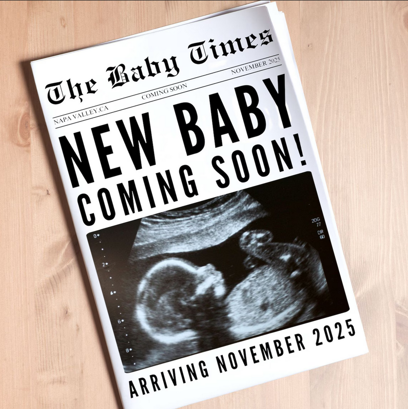 New Baby Announcement Newspaper